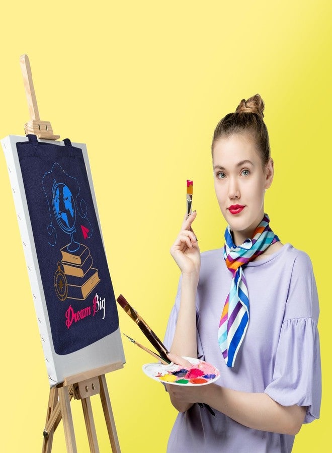Prithwe DIY Canvas Bag Painting Kit - Gift Pack for Kids (Fabric Paint Included) (Denim) - Image 2